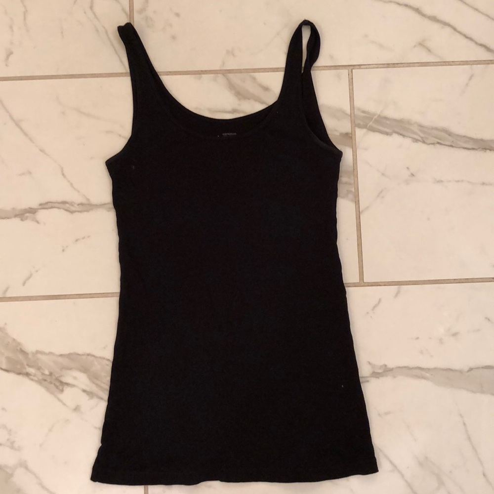 Loft small black basic cotton tank